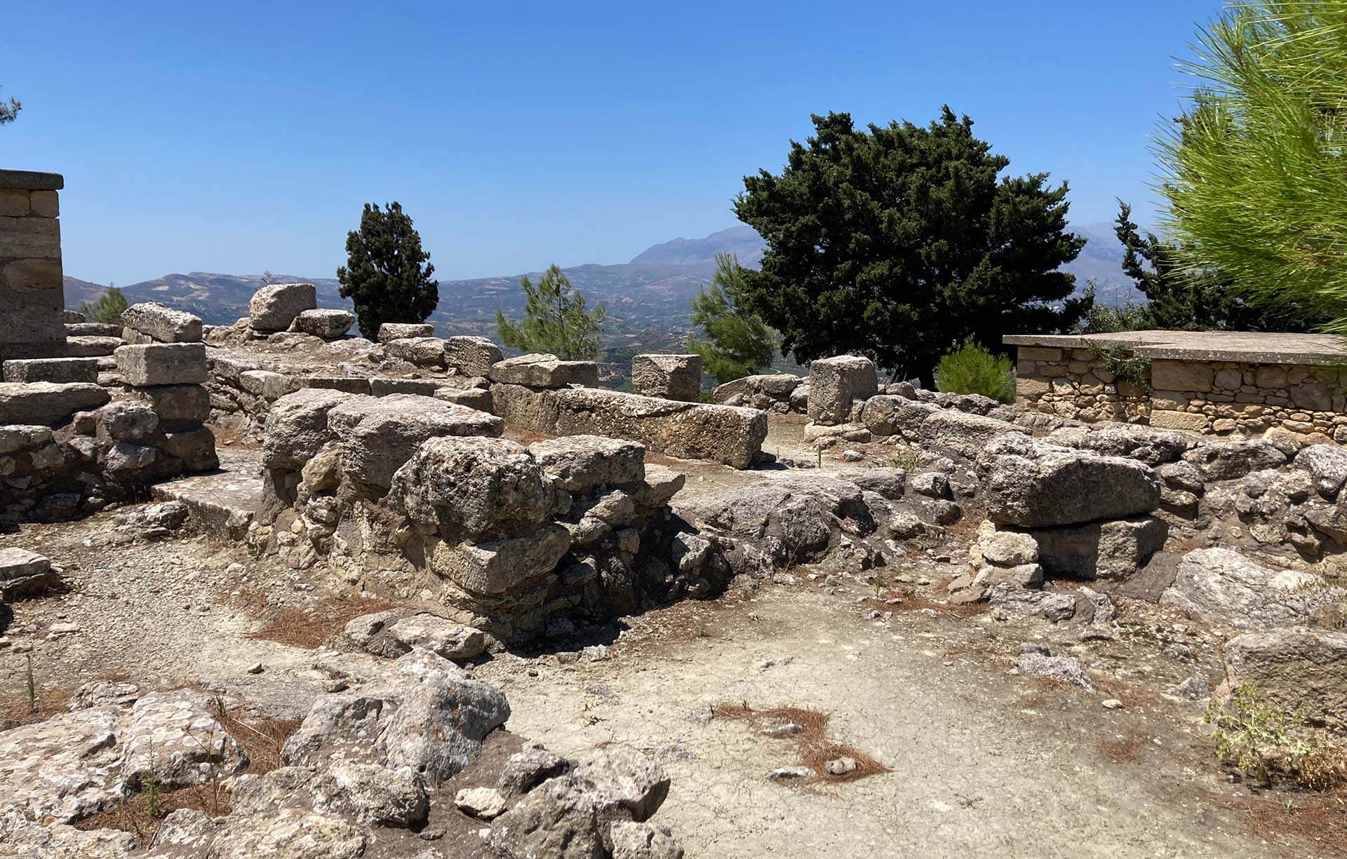 A photo of one of the historical sites on Crete